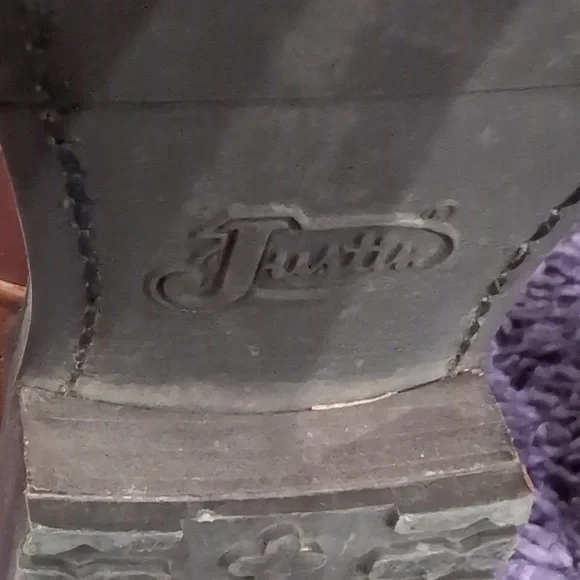 Justins Women’s Riding Boots | 100% Brown Leather | Quilted | Size 7B - Picture 10 of 11